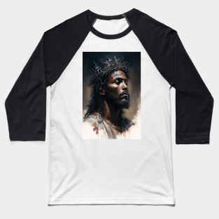Black Christ African American Jesus Art Baseball T-Shirt